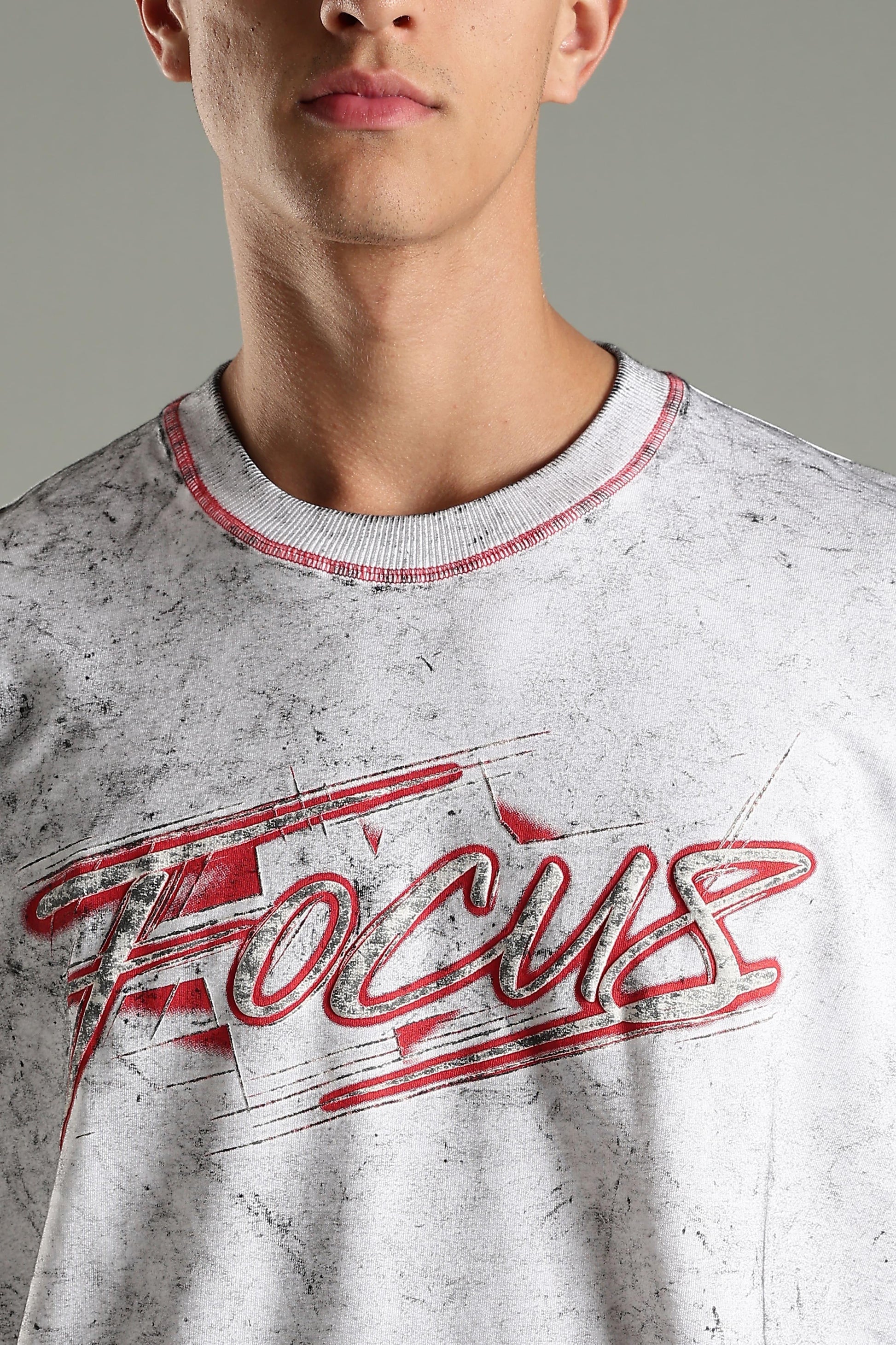 Focus Graphic Oversized T-Shirt - The Kattire