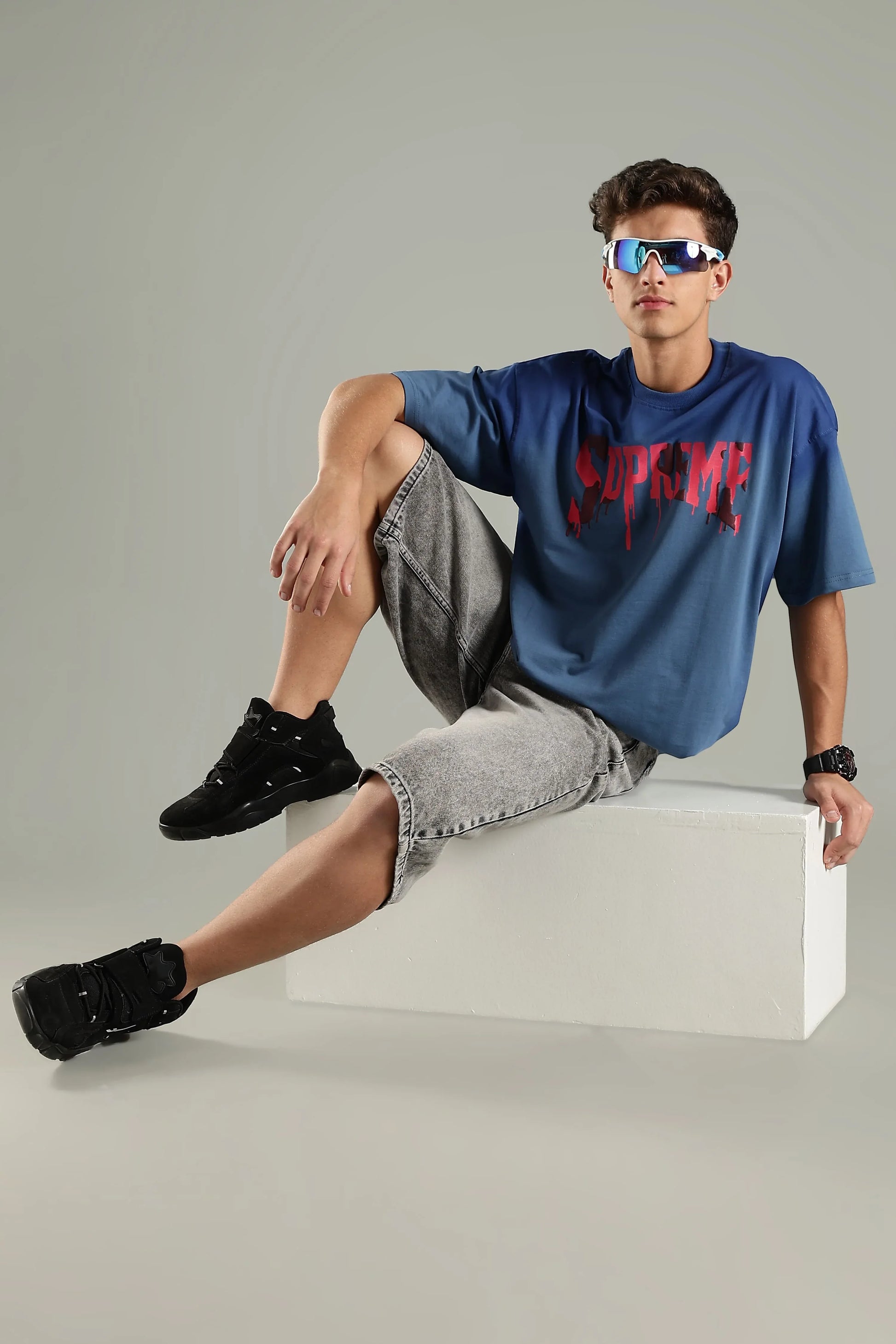 Supreme Graphic Oversized T-Shirt - The Kattire