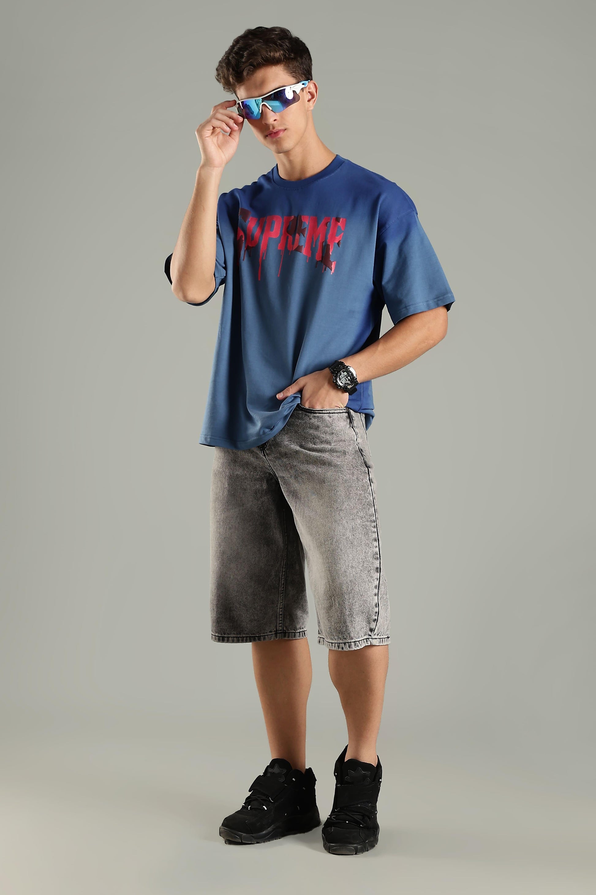 Supreme Graphic Oversized T-Shirt - The Kattire