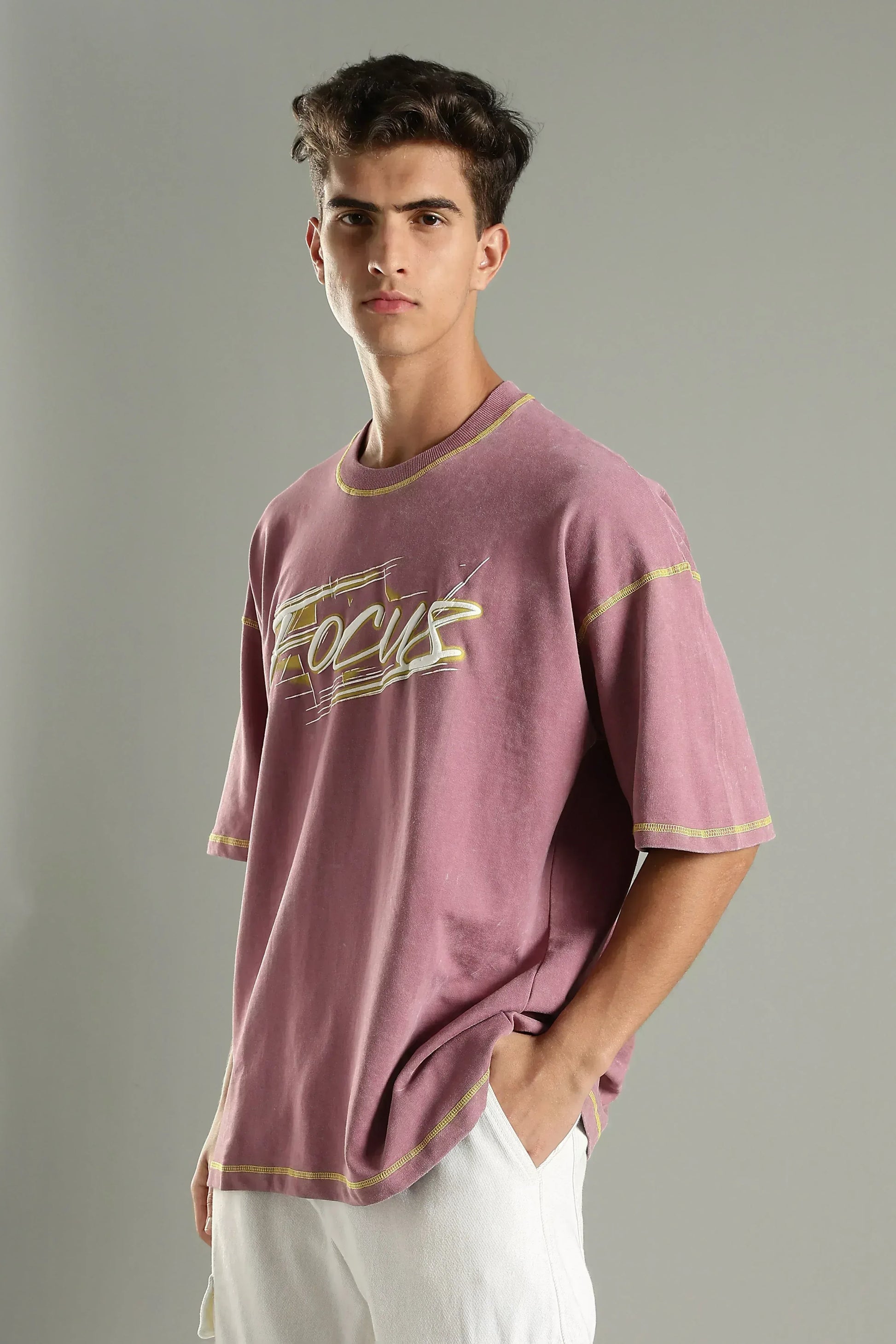 Focus Graphic Oversized T-Shirt - The Kattire