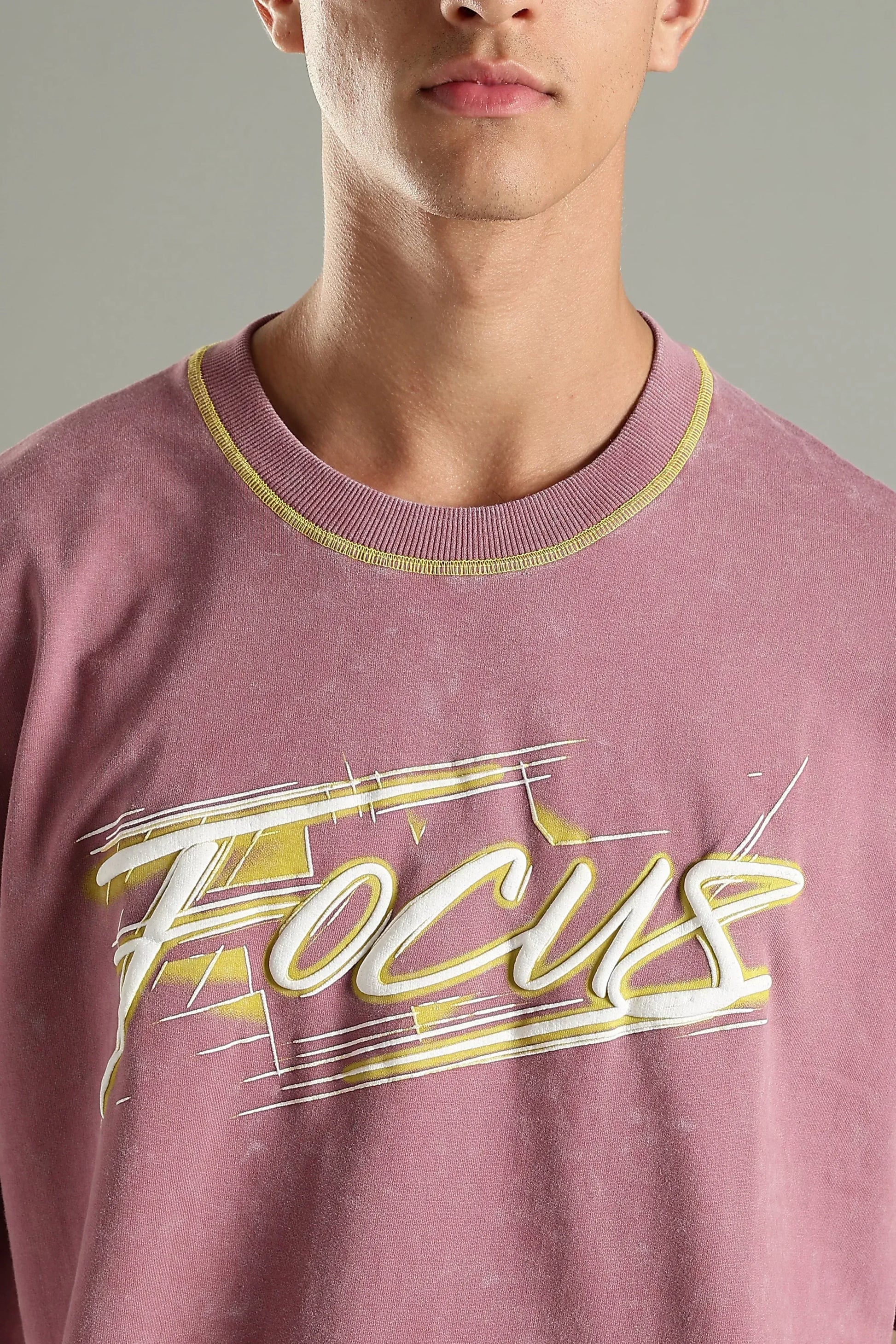 Focus Graphic Oversized T-Shirt - The Kattire