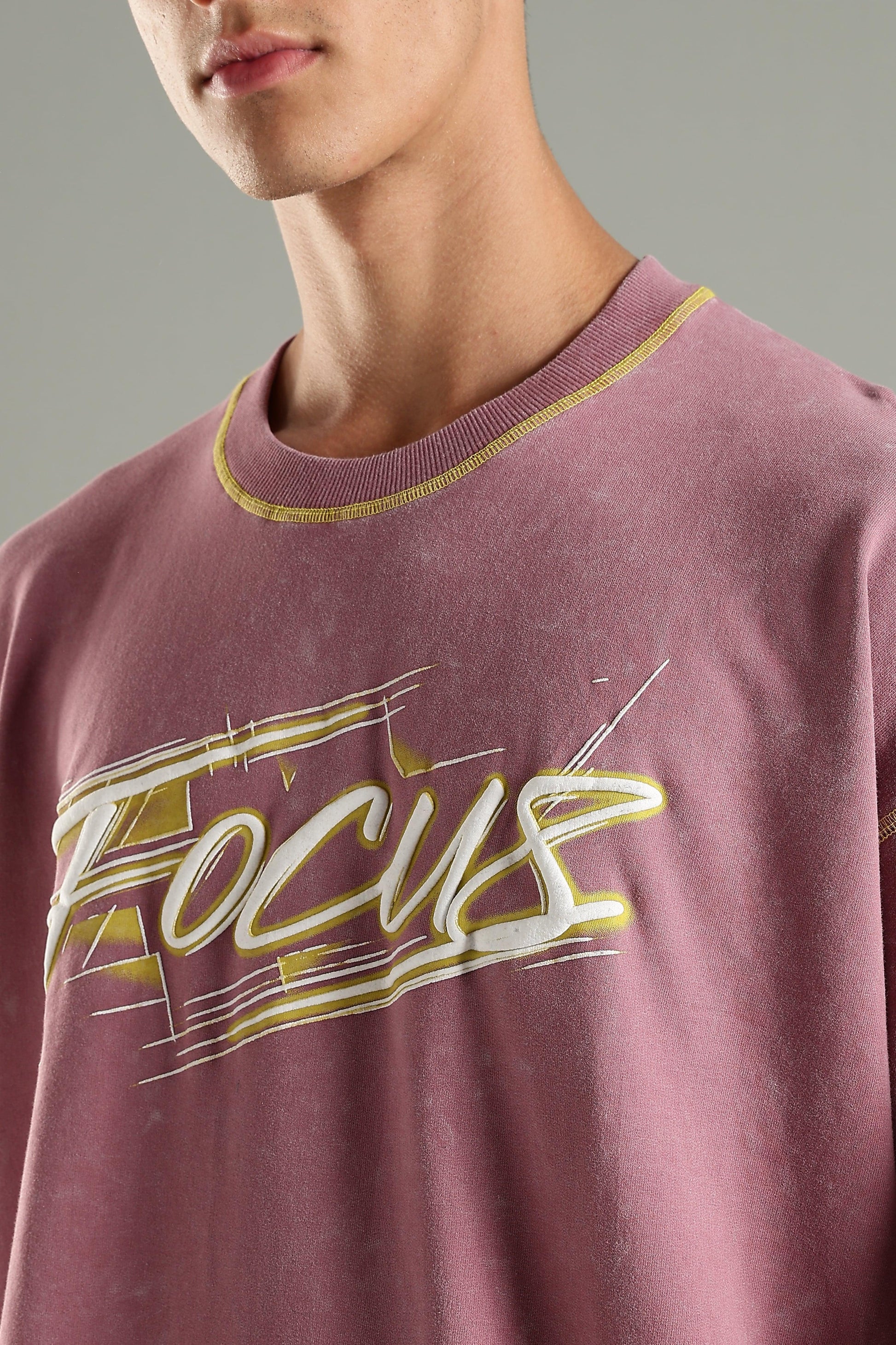 Focus Graphic Oversized T-Shirt - The Kattire