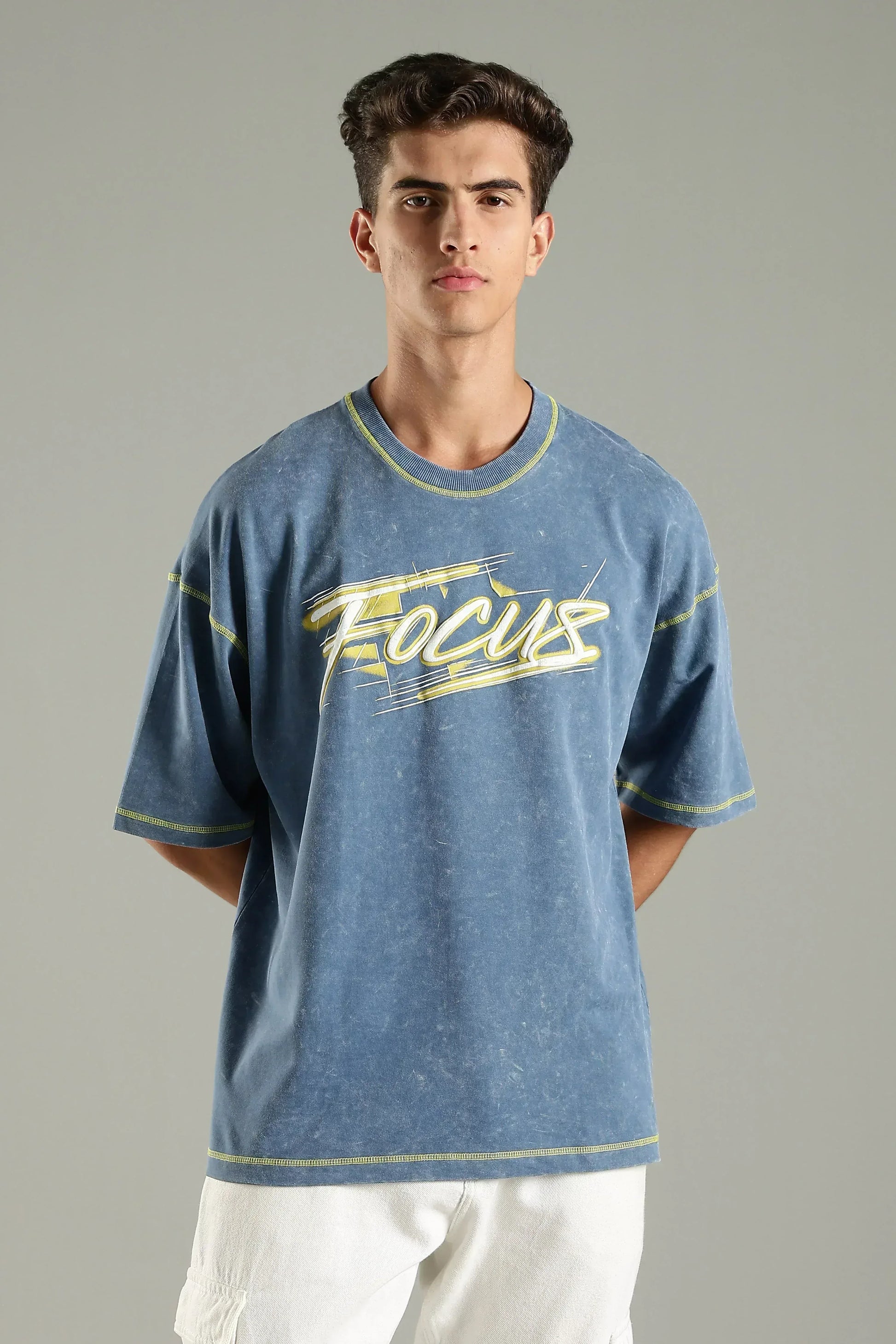 Focus Graphic Oversized T-Shirt - The Kattire