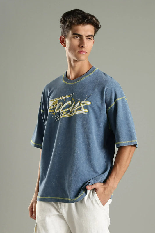 Focus Graphic Oversized T-Shirt - The Kattire