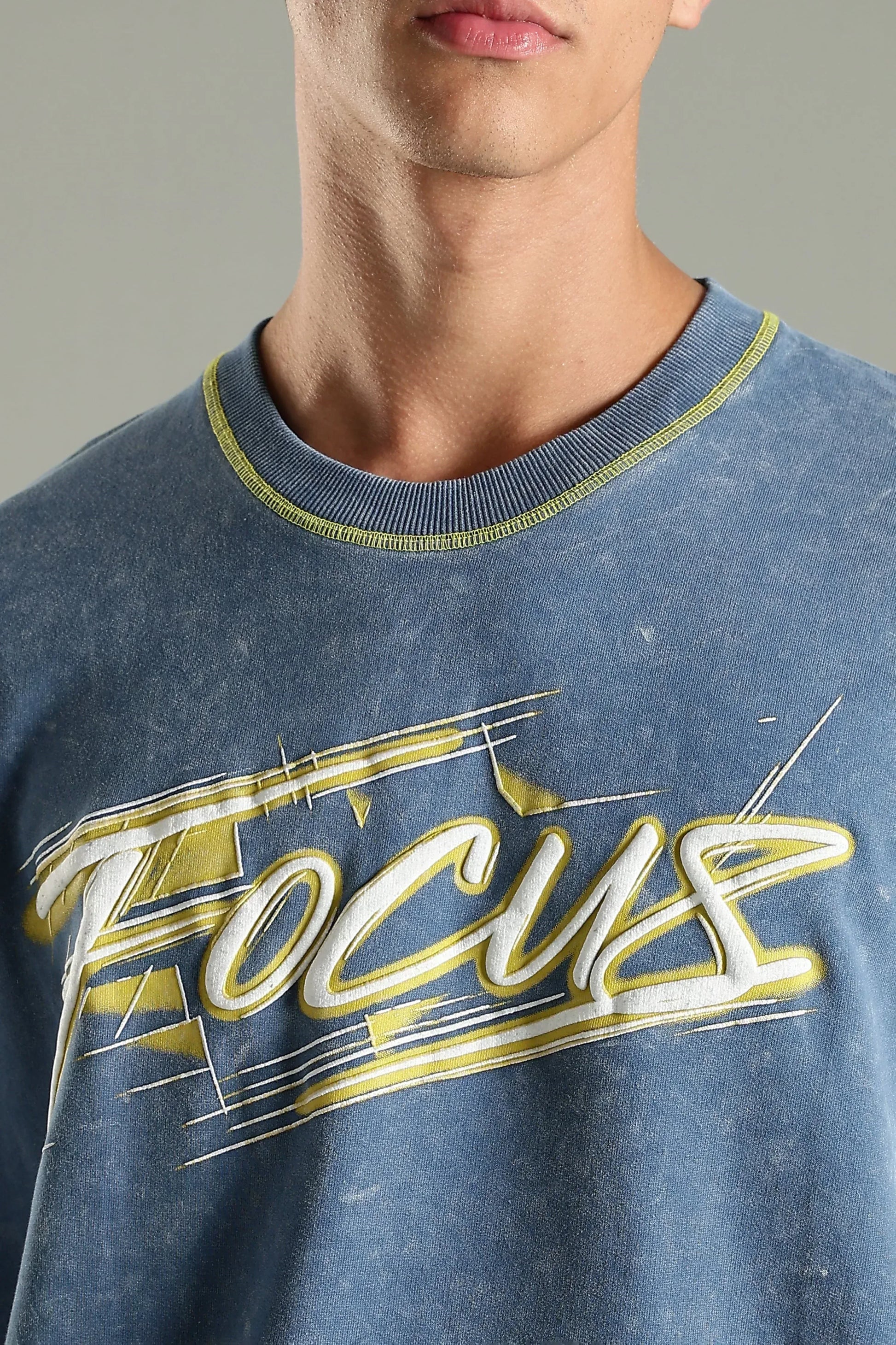 Focus Graphic Oversized T-Shirt - The Kattire