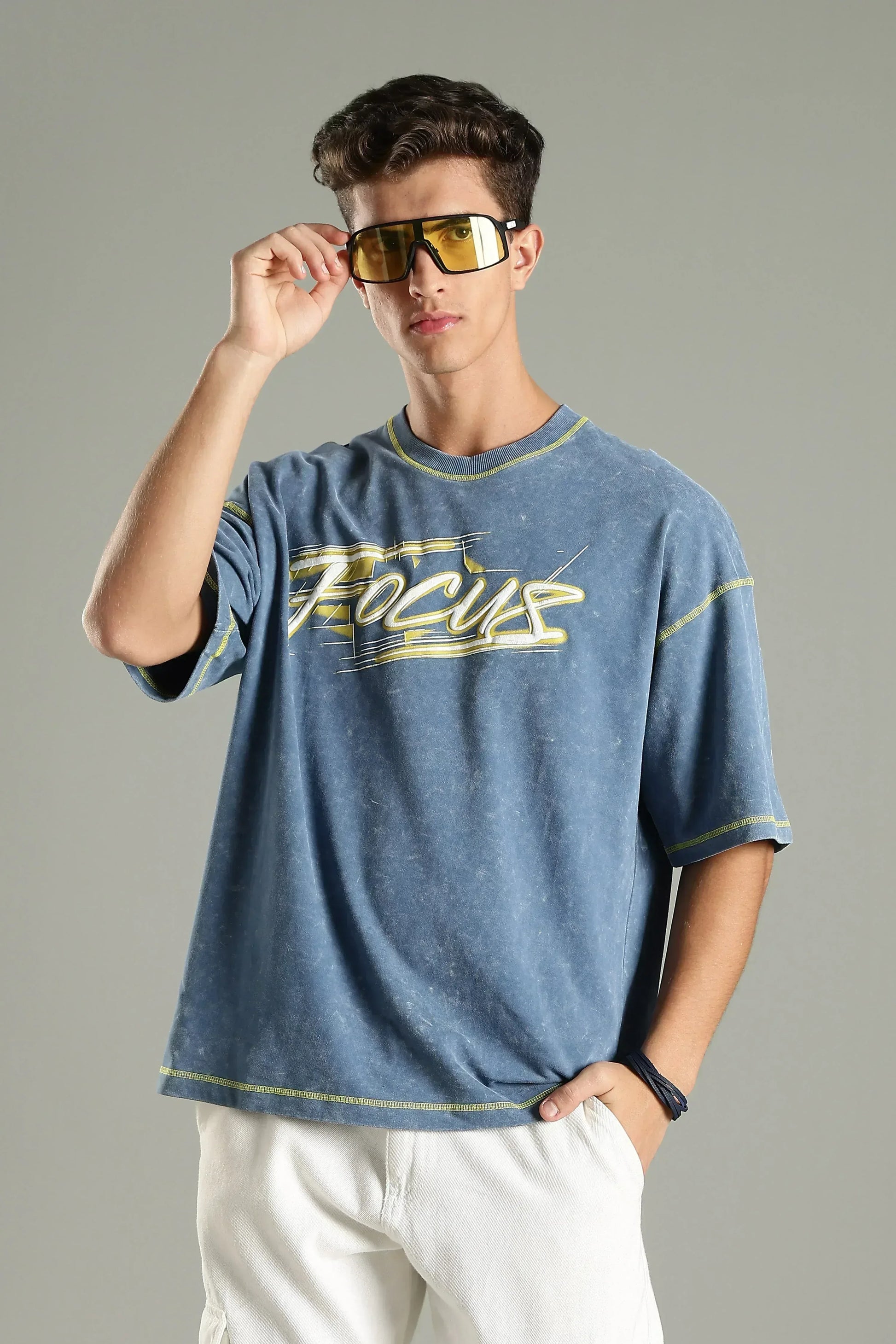 Focus Graphic Oversized T-Shirt - The Kattire