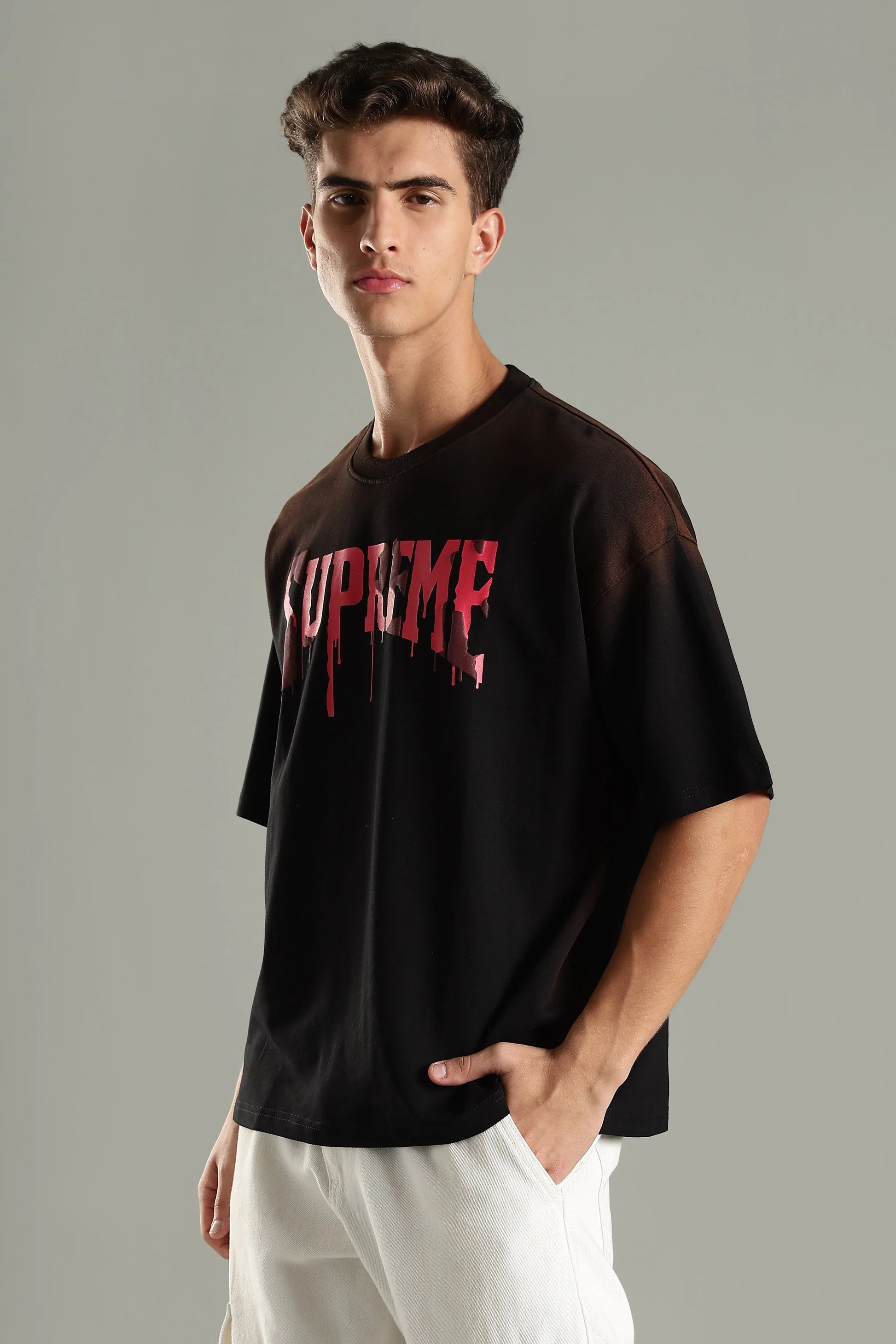 Supreme Graphic Oversized T-Shirt - The Kattire