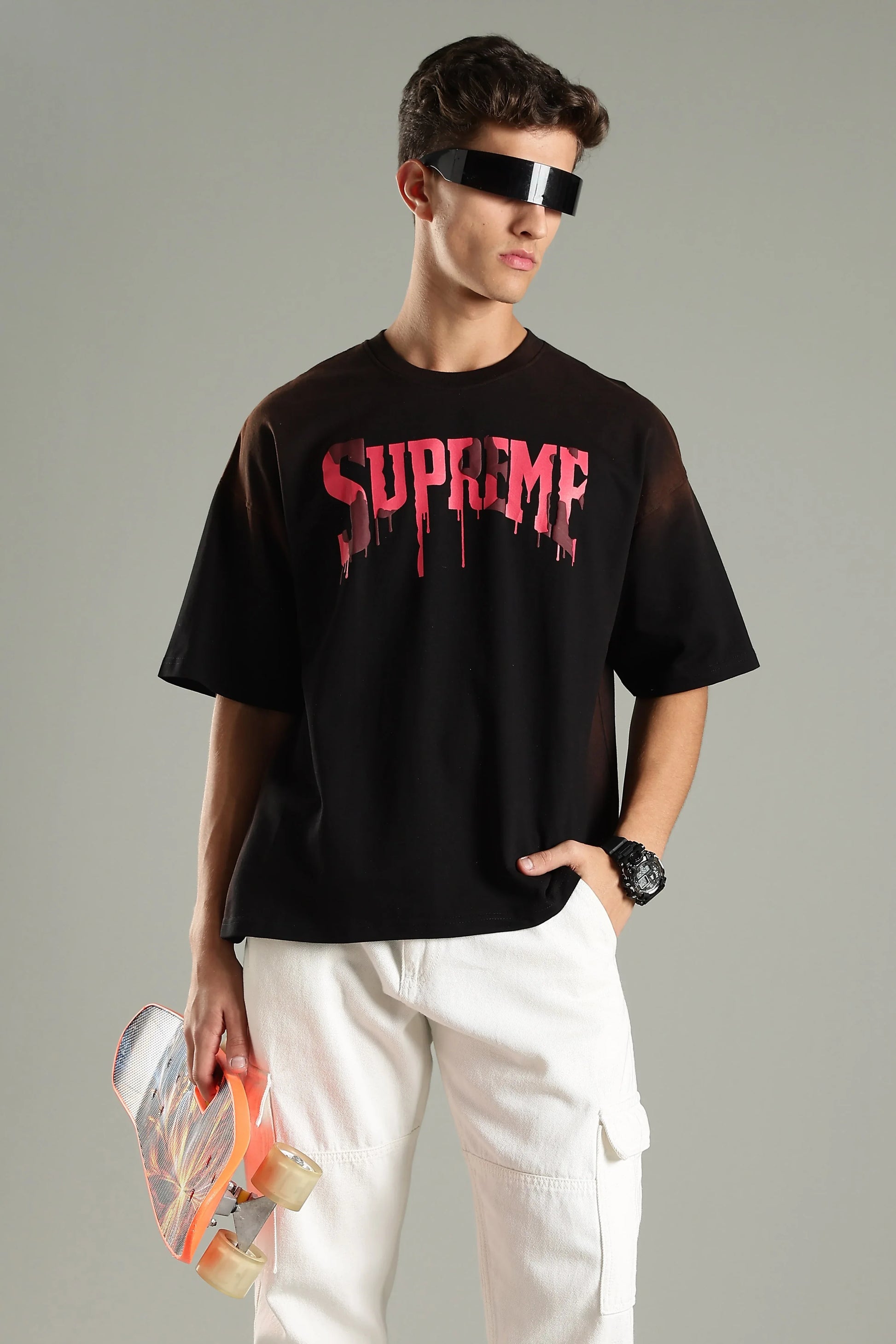 Supreme Graphic Oversized T-Shirt - The Kattire