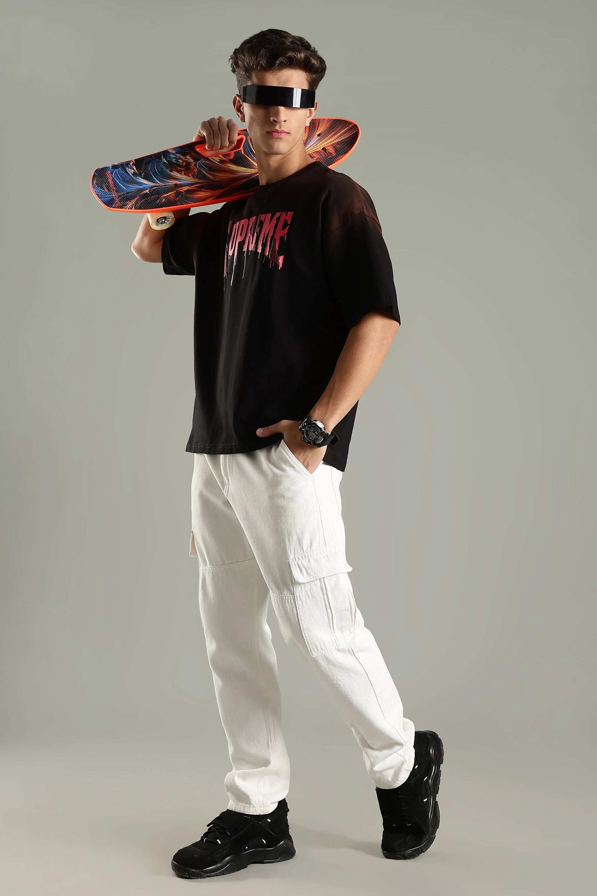 Supreme Graphic Oversized T-Shirt - The Kattire