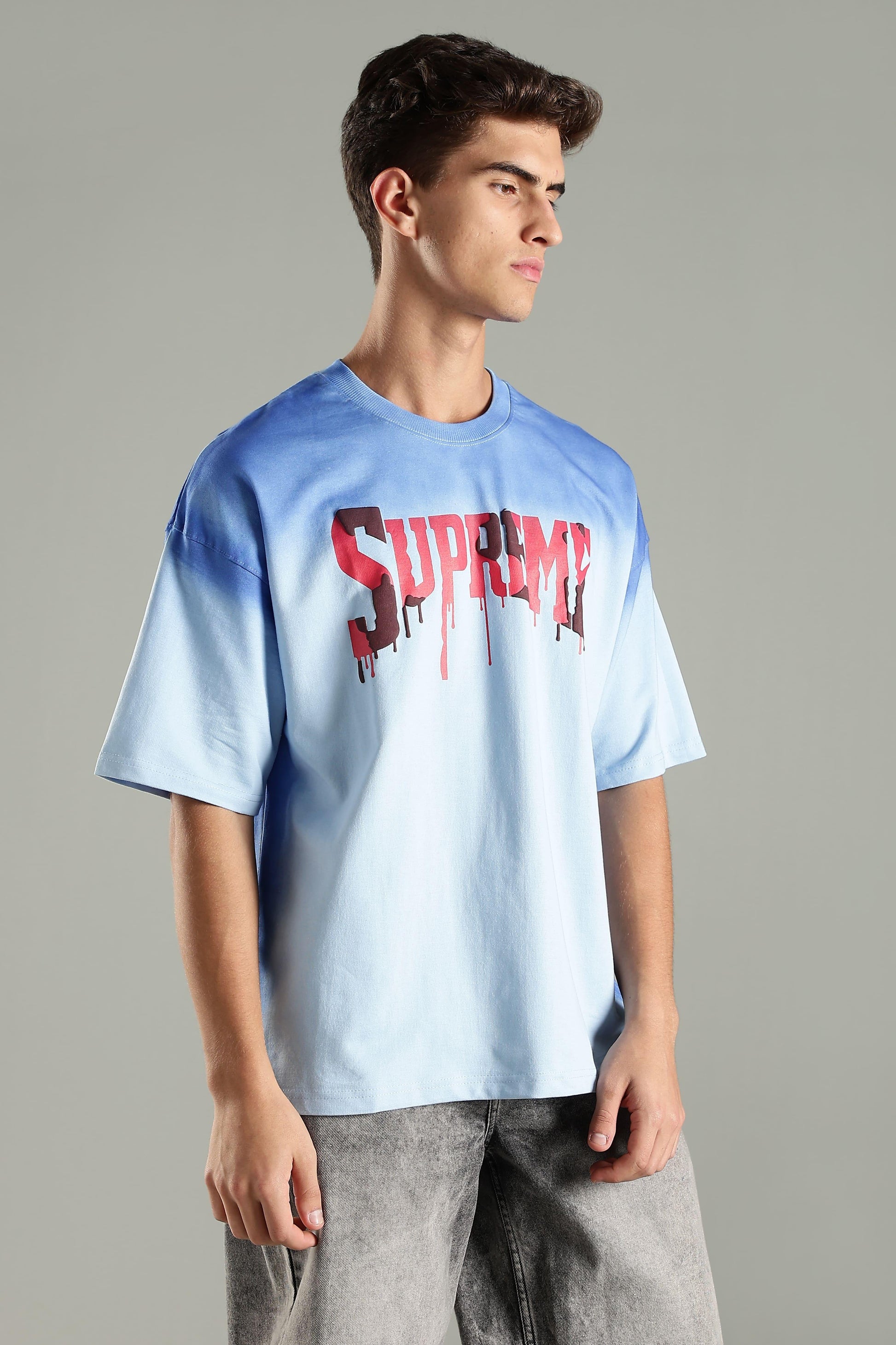 Supreme Graphic Oversized T-Shirt - The Kattire