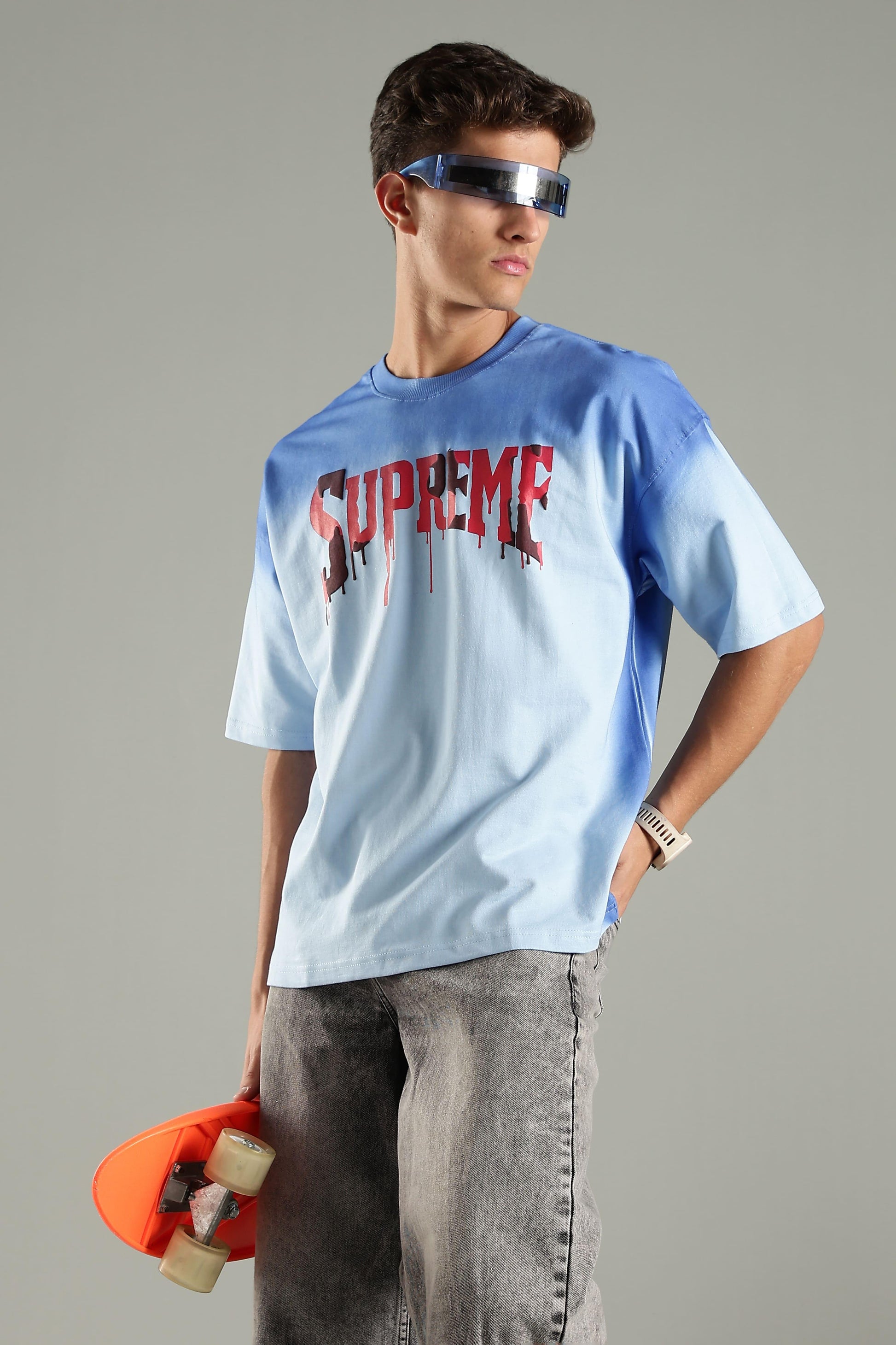 Supreme Graphic Oversized T-Shirt - The Kattire