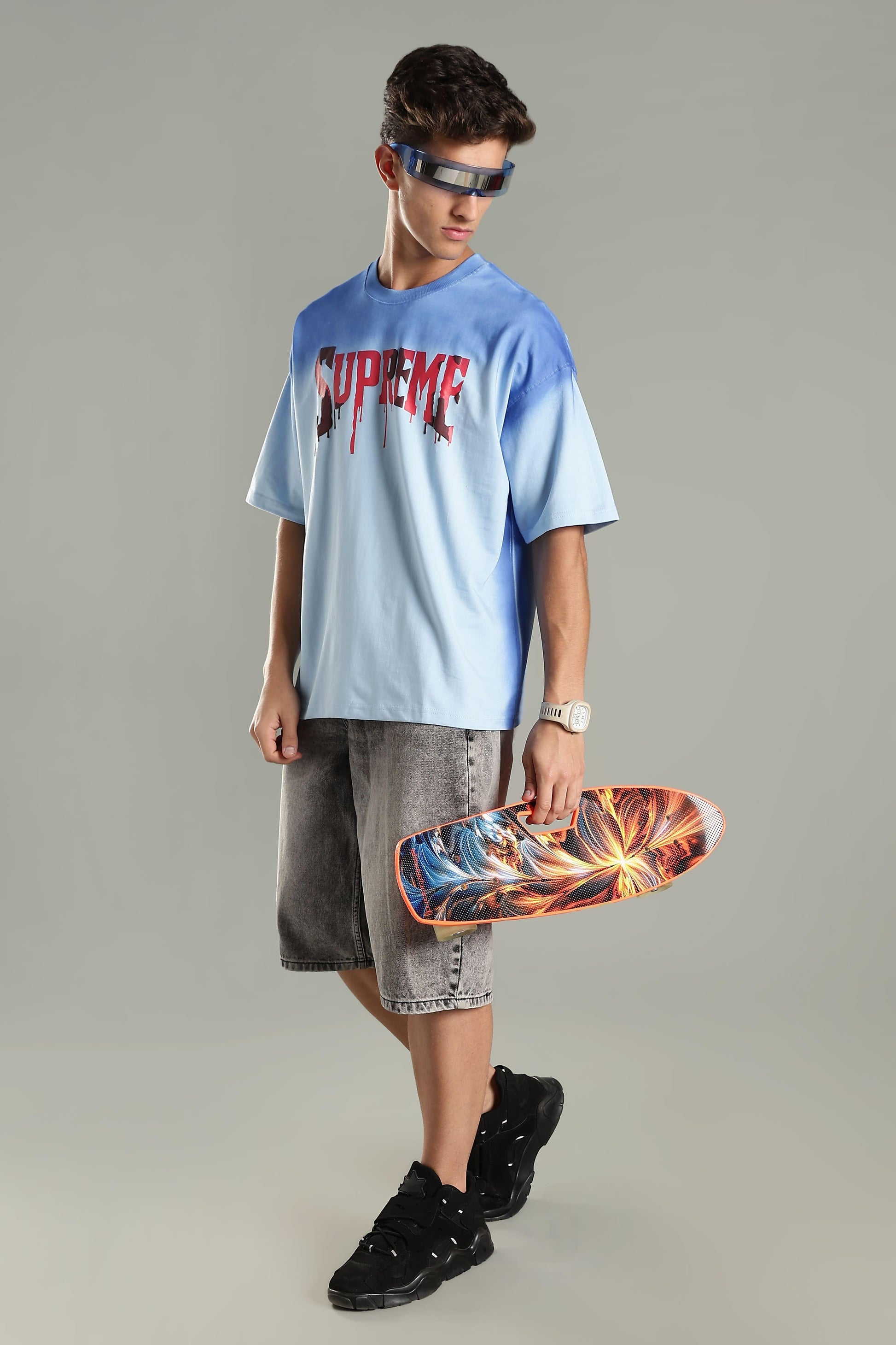 Supreme Graphic Oversized T-Shirt - The Kattire