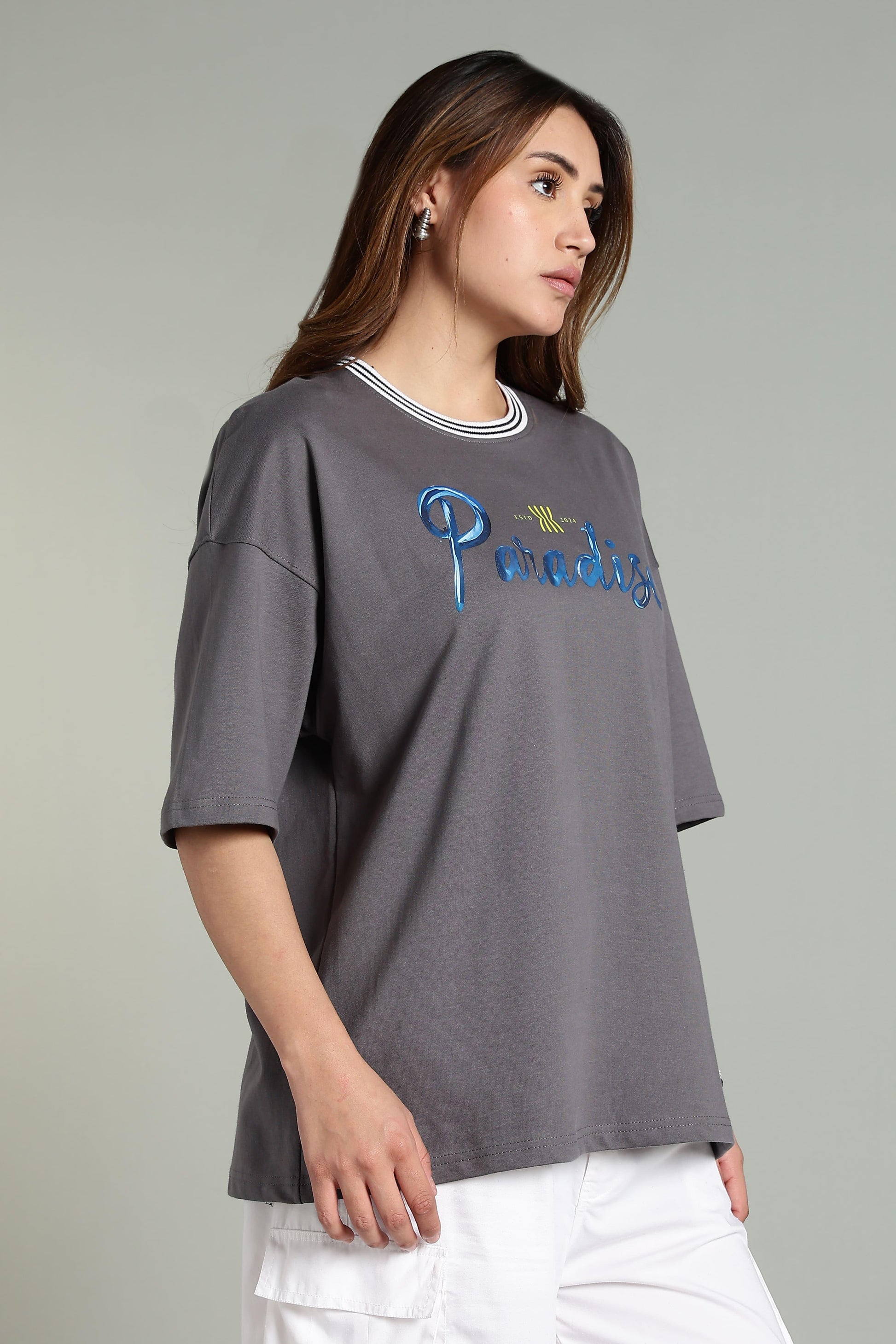 Paradise Graphic Oversized T-Shirt - The Kattire