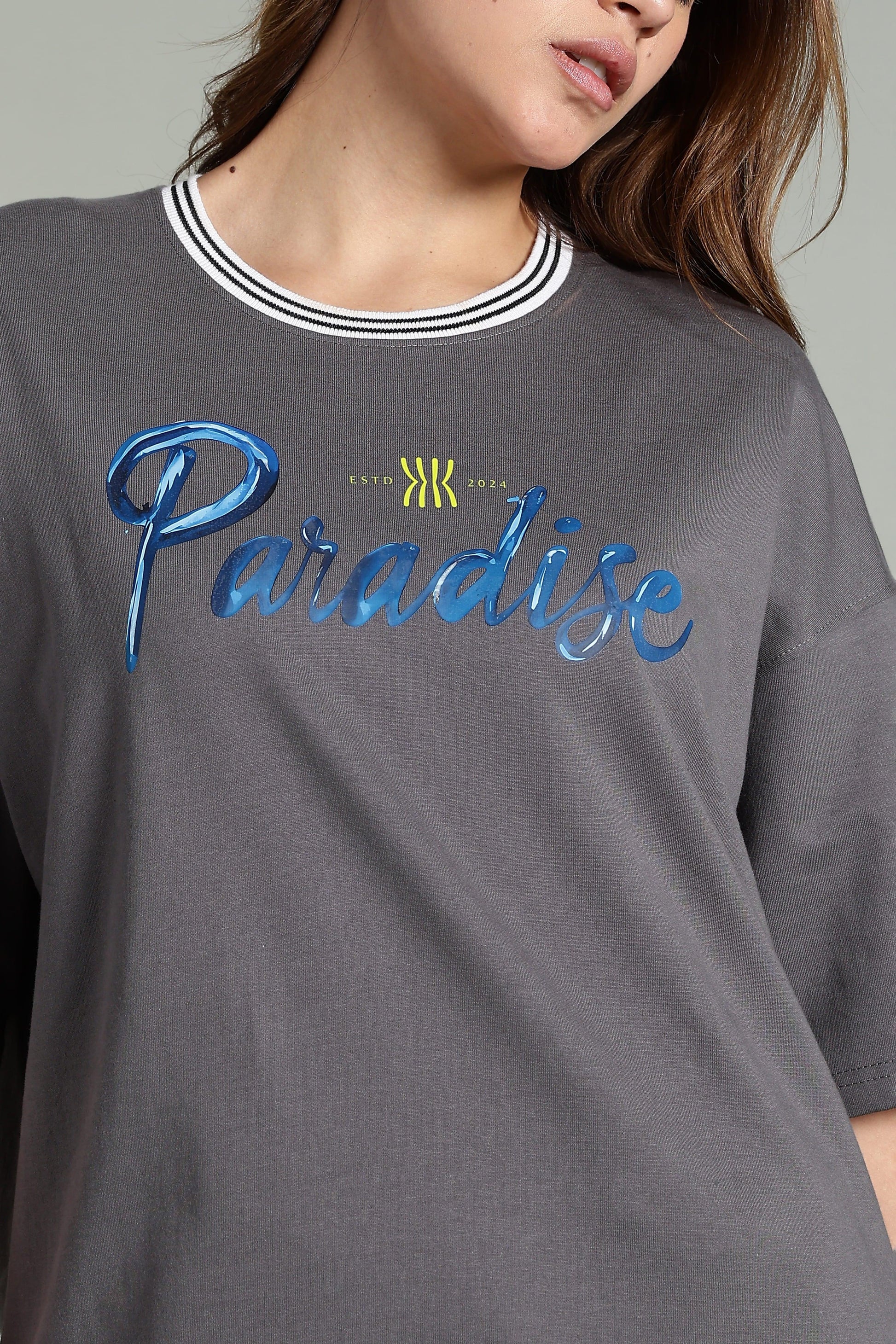 Paradise Graphic Oversized T-Shirt - The Kattire