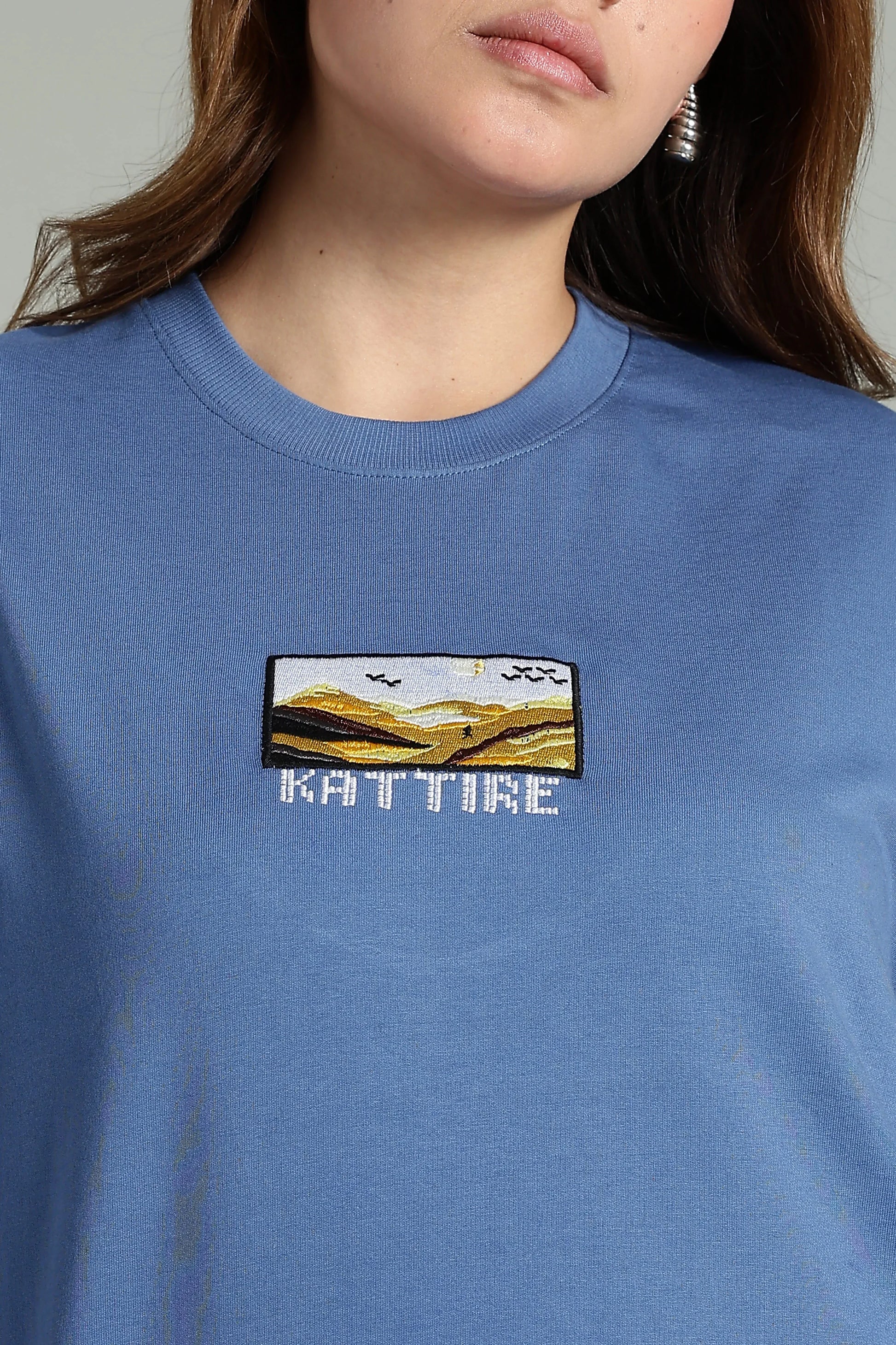 Passion Vista Graphic Oversized T-Shirt - The Kattire
