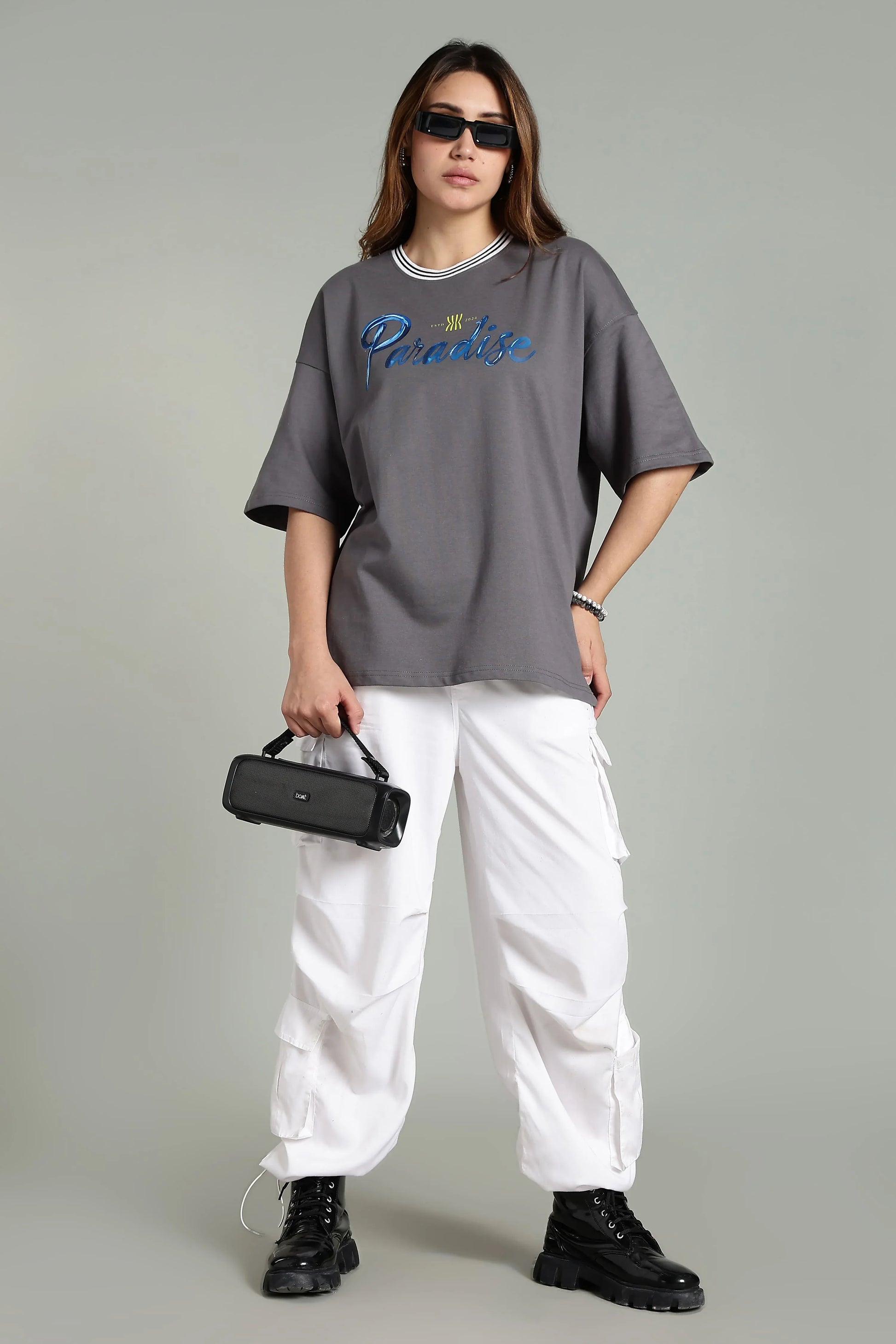 Paradise Graphic Oversized T-Shirt - The Kattire