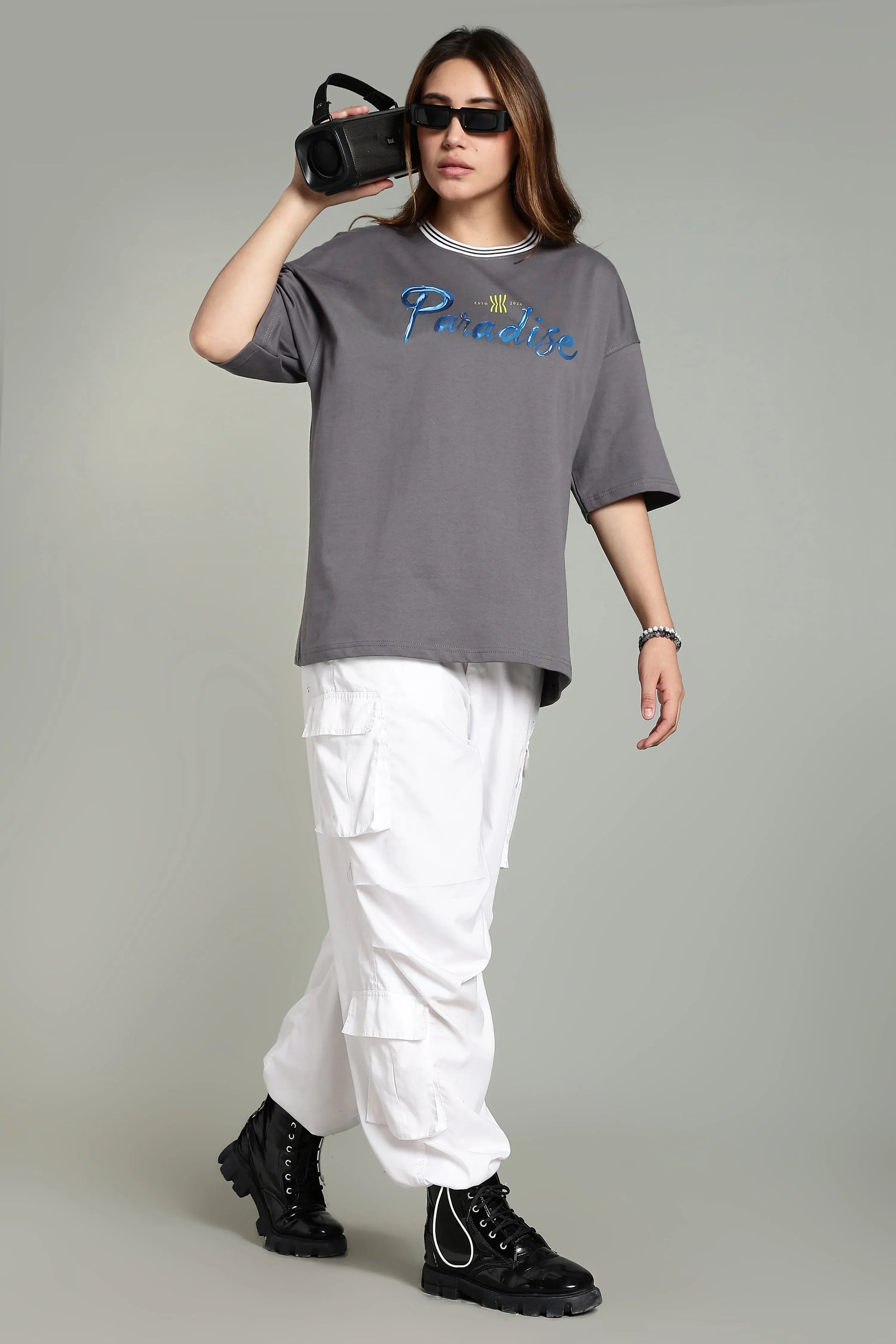 Paradise Graphic Oversized T-Shirt - The Kattire