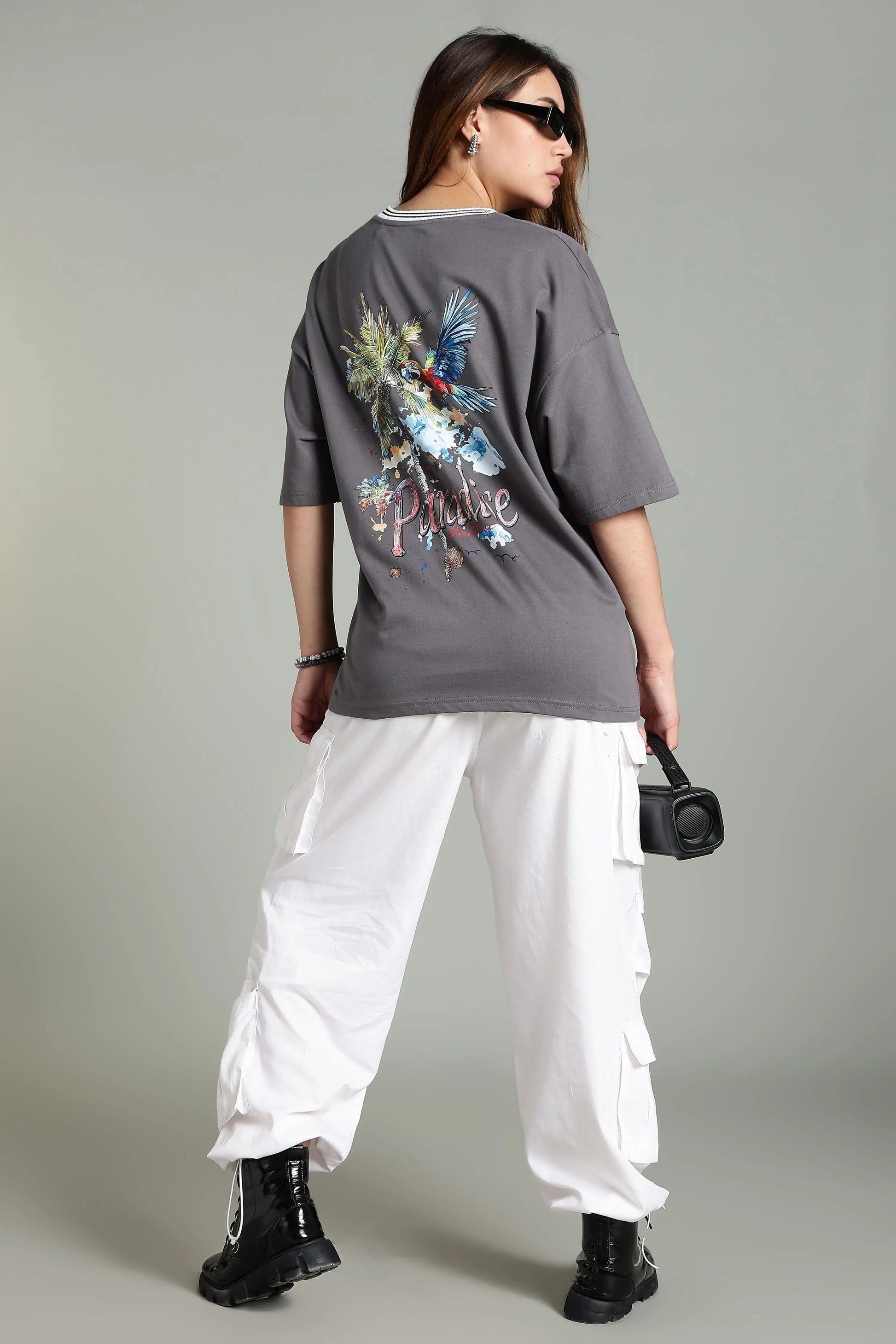 Paradise Graphic Oversized T-Shirt - The Kattire