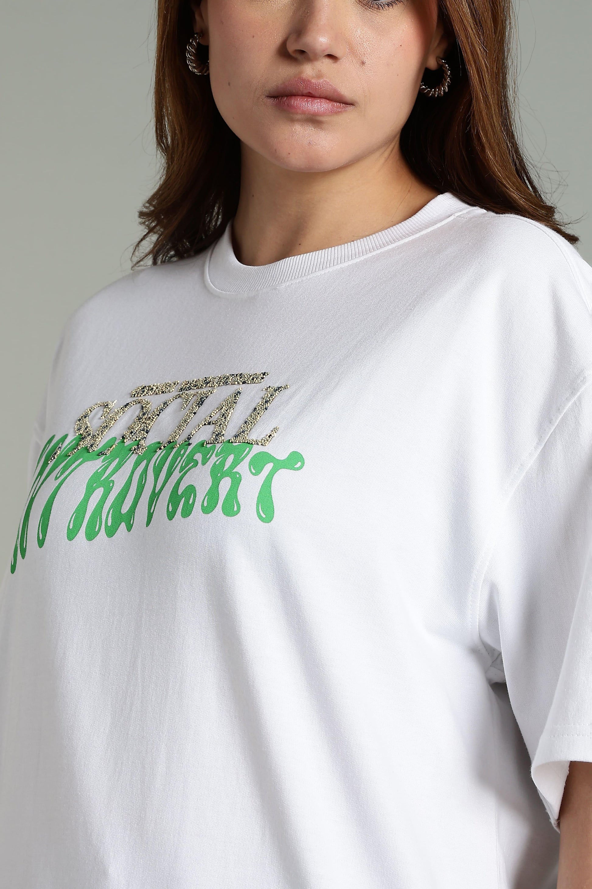 Social Introvert Graphic Oversized T-Shirt - The Kattire