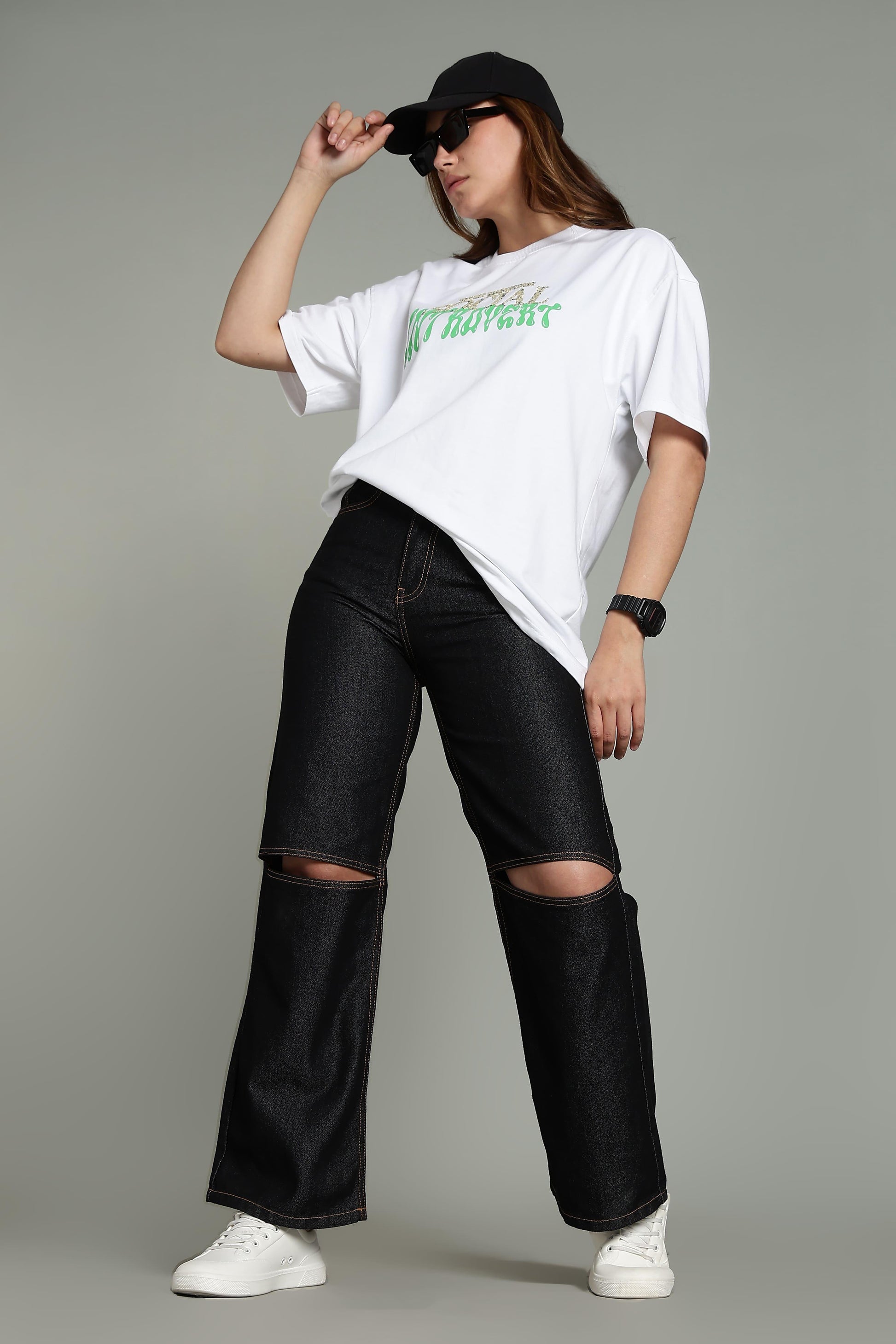 Social Introvert Graphic Oversized T-Shirt - The Kattire