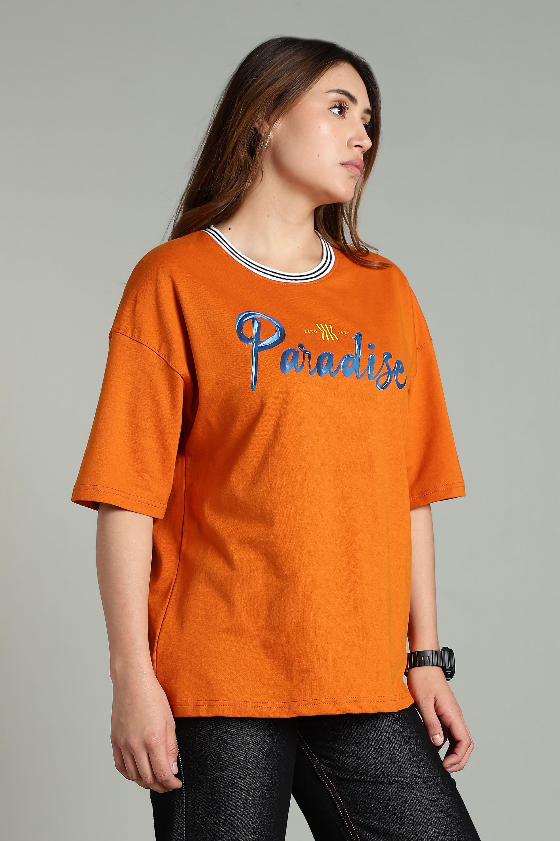 Paradise Graphic Oversized T-Shirt - The Kattire