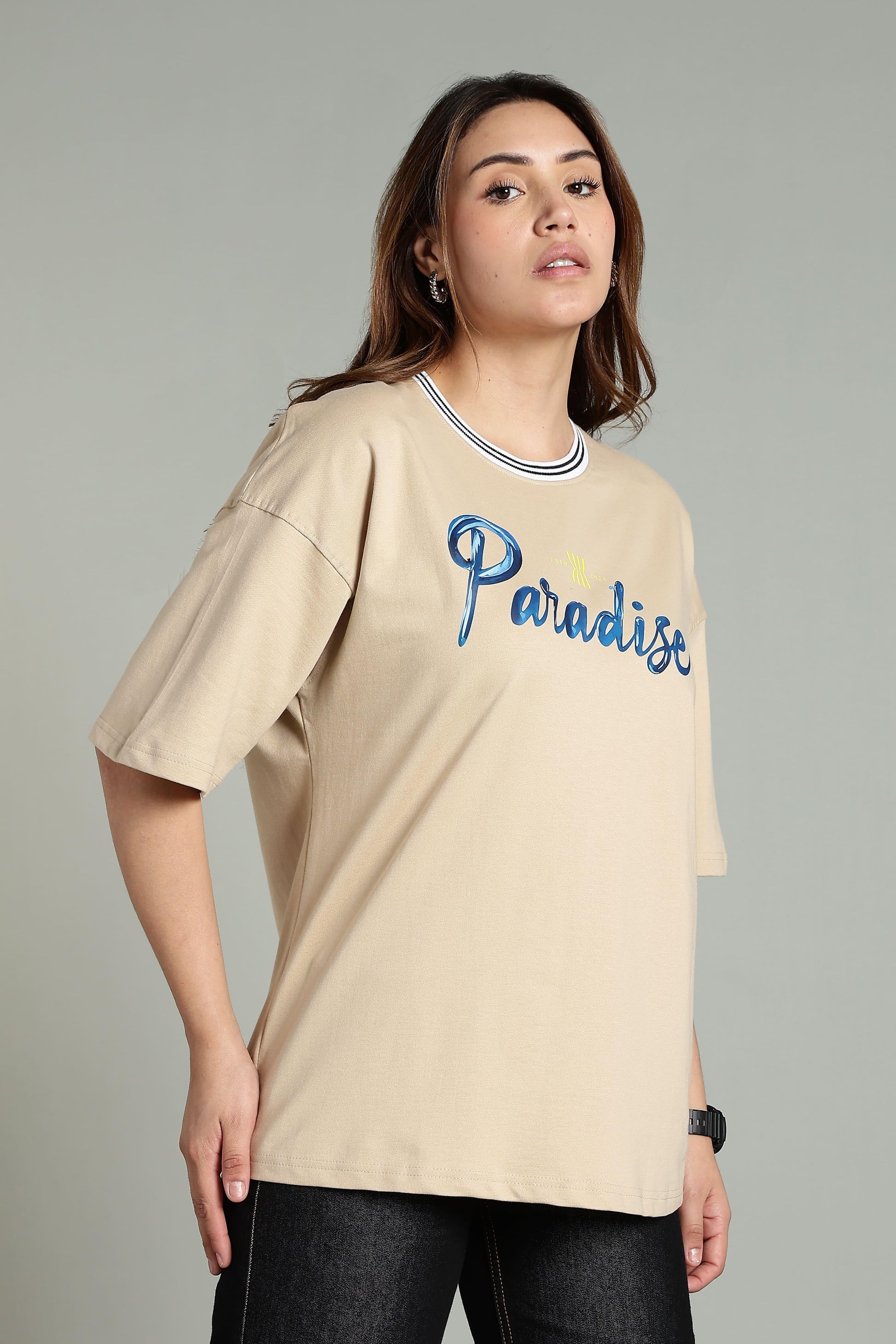 Paradise Graphic Oversized T-Shirt - The Kattire
