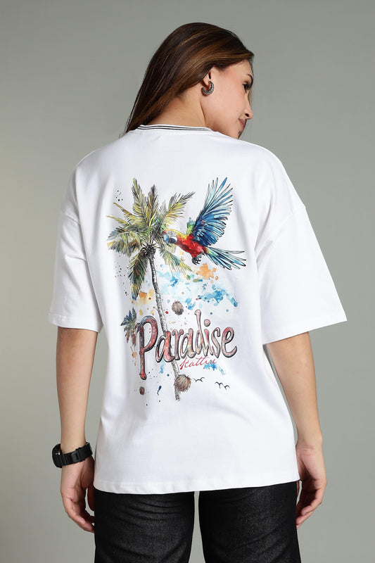 Paradise Graphic Oversized T-Shirt - The Kattire