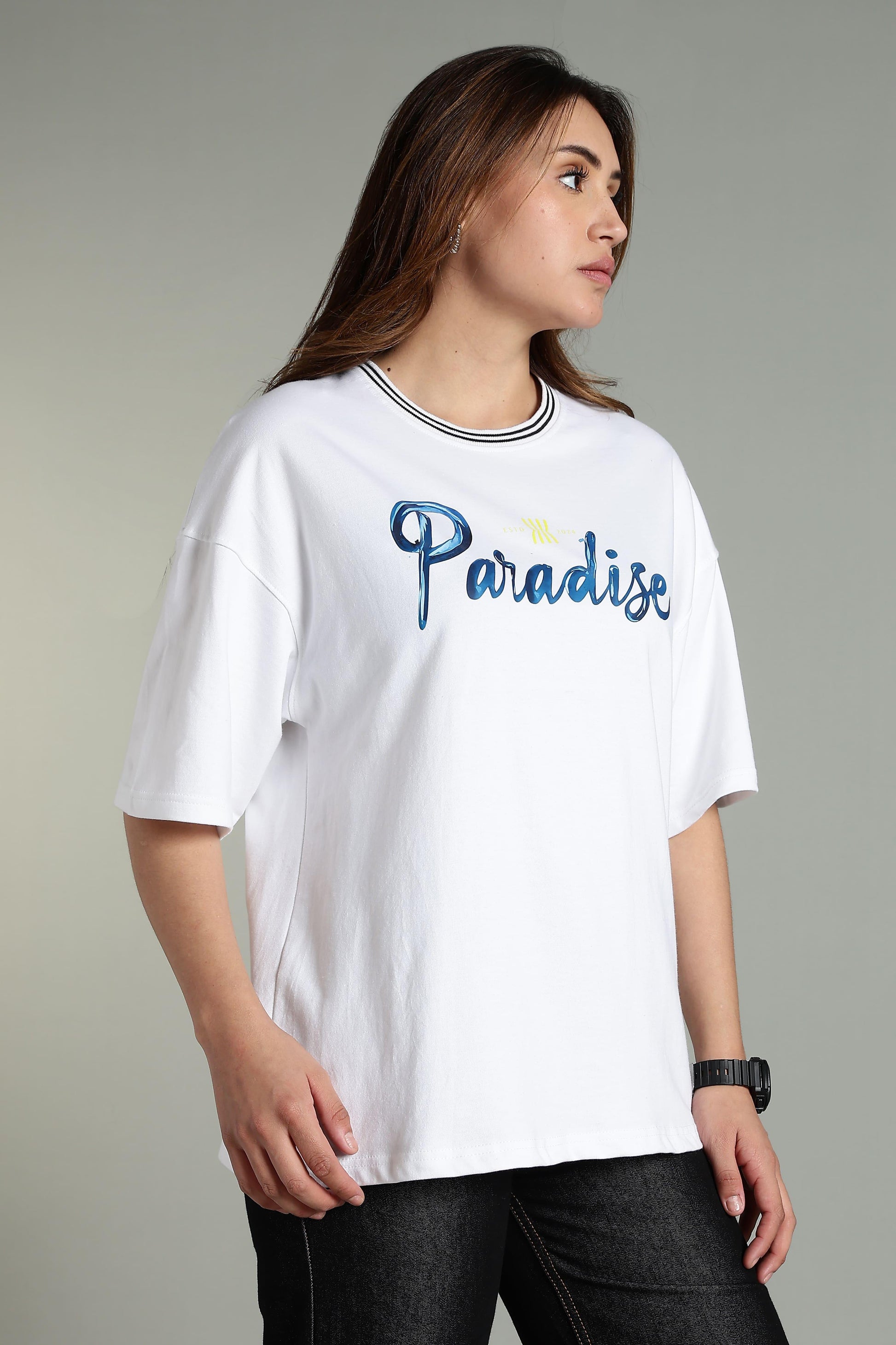Paradise Graphic Oversized T-Shirt - The Kattire