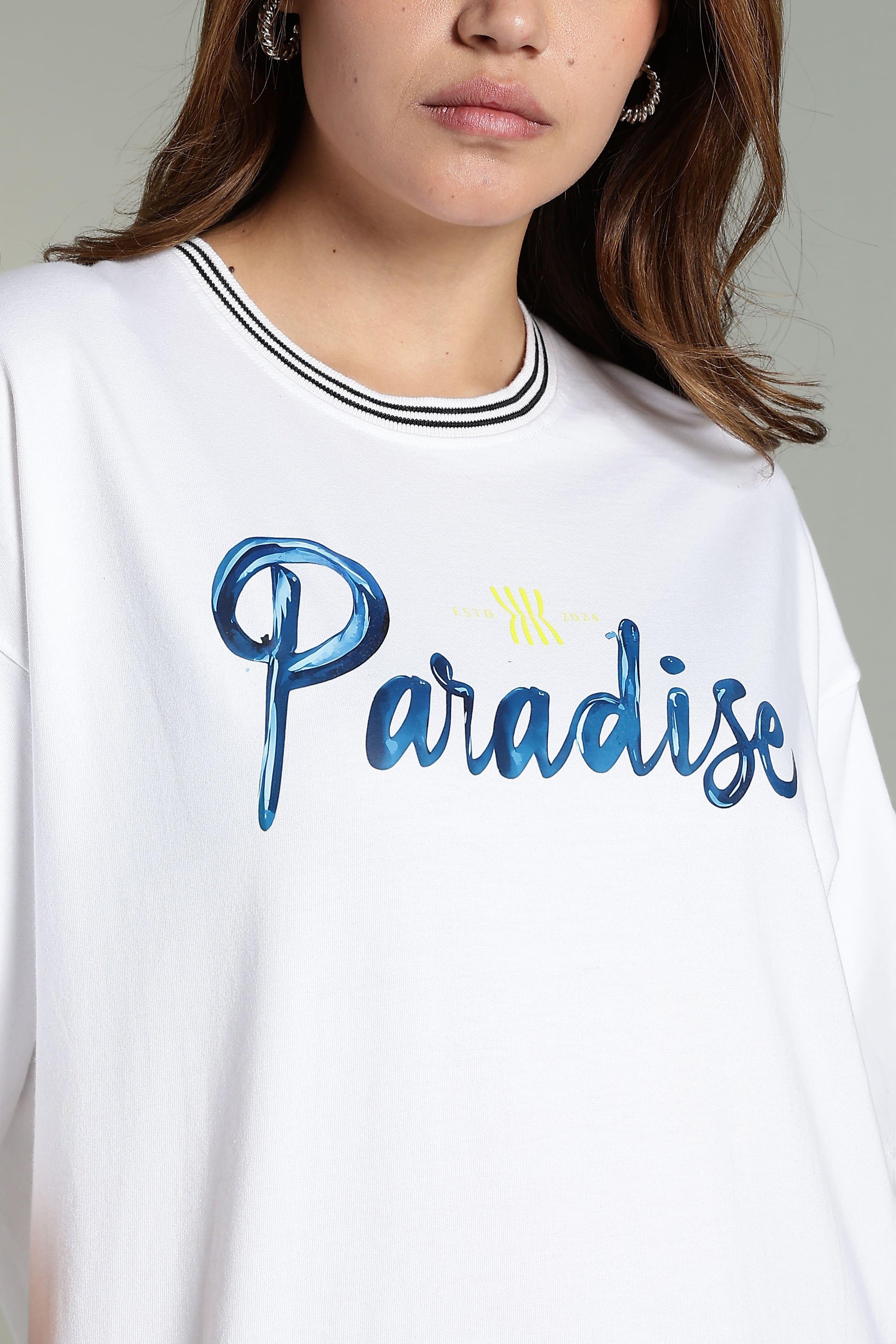 Paradise Graphic Oversized T-Shirt - The Kattire