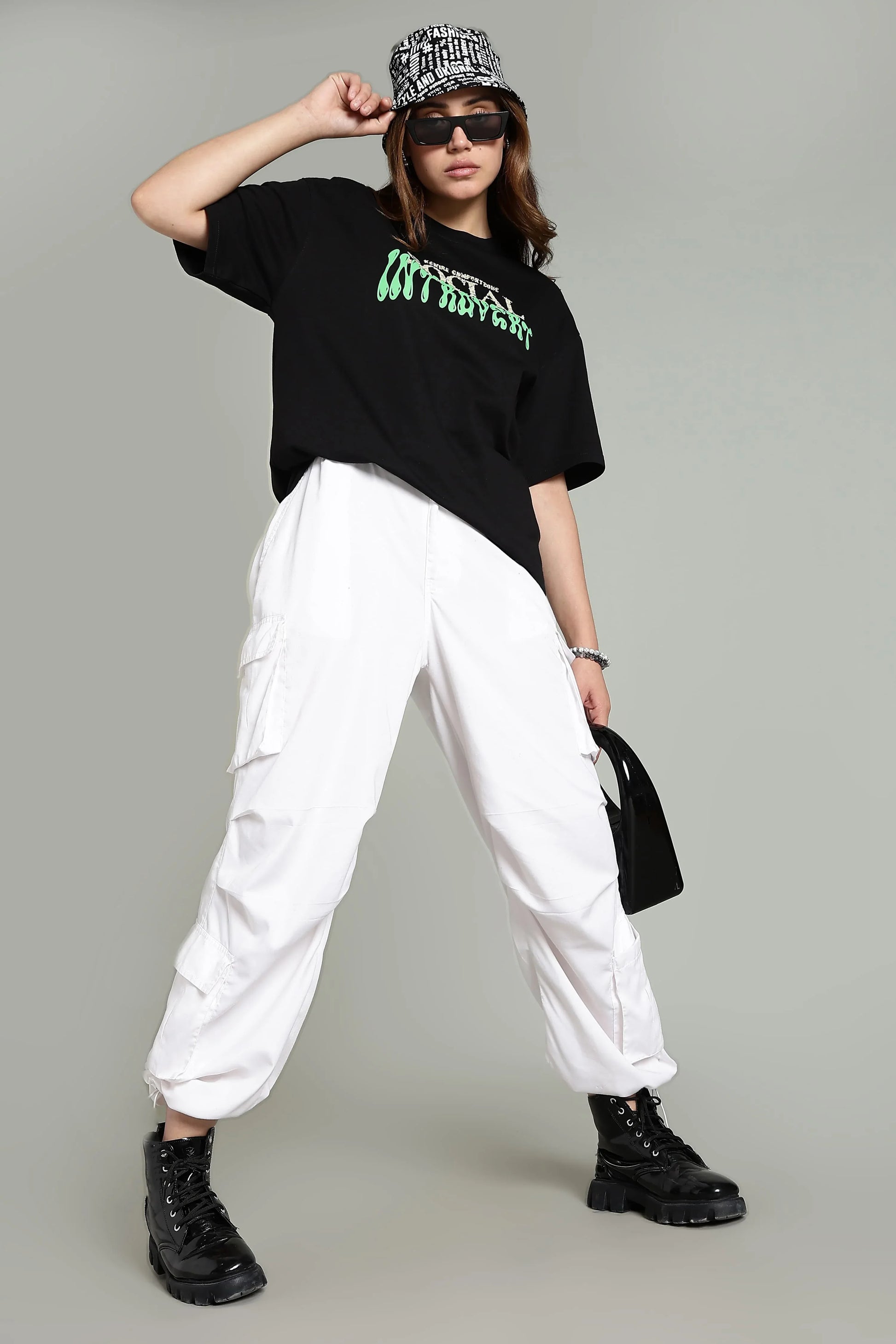 Social Introvert Graphic Oversized T-Shirt - The Kattire