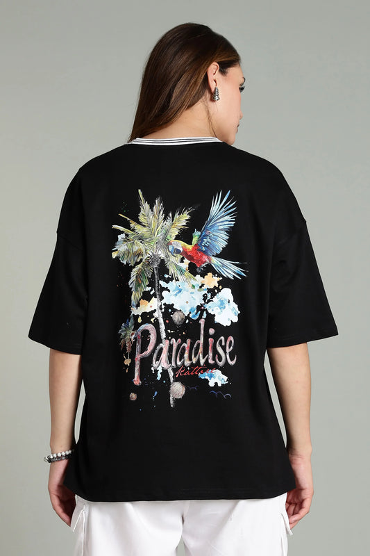 Paradise Graphic Oversized T-Shirt - The Kattire