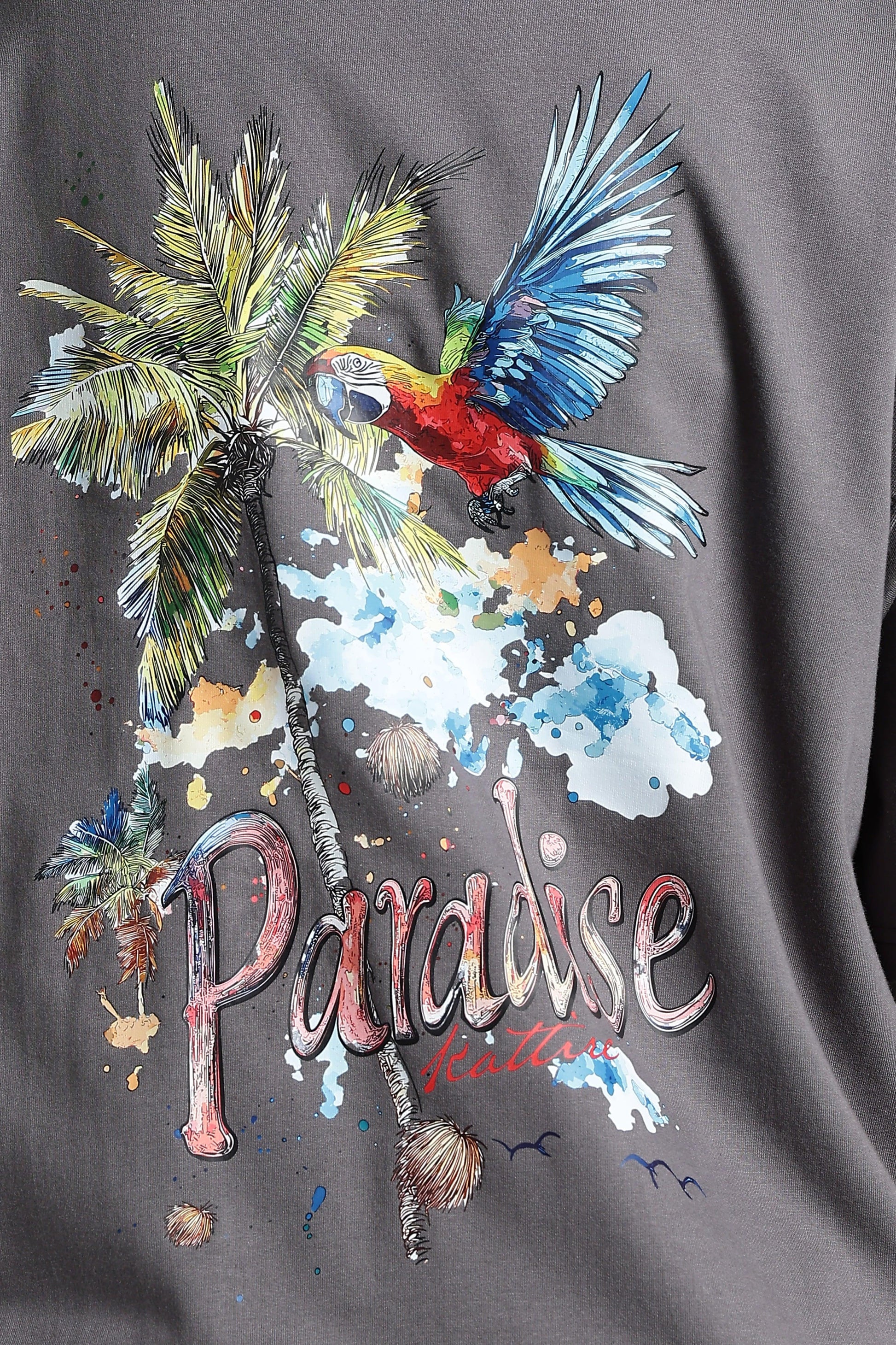 Paradise Graphic Oversized T-Shirt - The Kattire